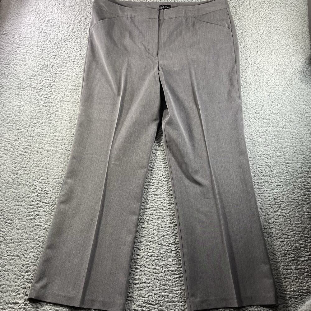 Nicole Miller New York Gray Dress Pants Womens Size 18 Work Office Career 40x31
